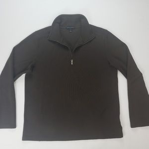 🔥Mens Banana Republic Brown 1/4 Zip Pullover